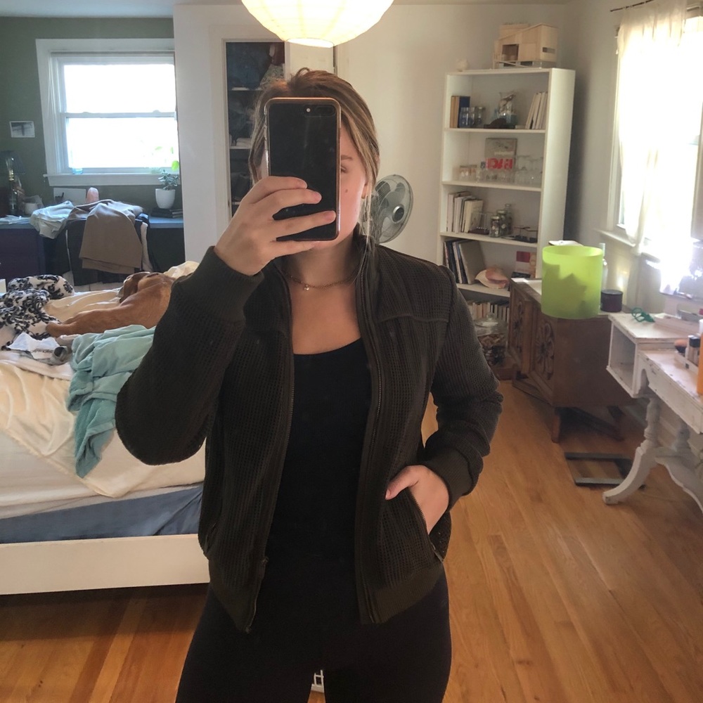 green bomber jacket